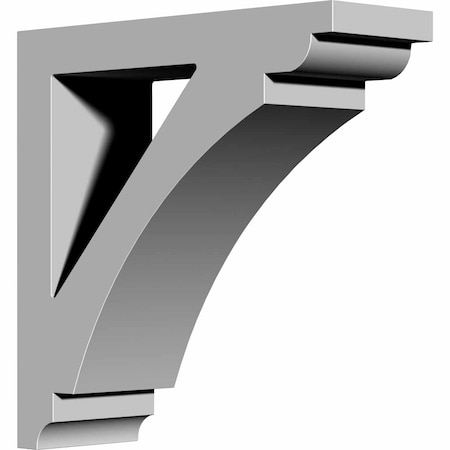 Ekena Millwork 4"W x 12"D x 12"H Richmond Bracket BKT04X12X12RI